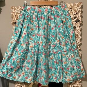 Unique vintage flamingo skirt